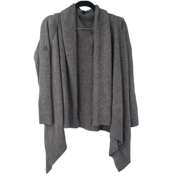 ANN TAYLOR Drape Wool Blend Open Front Cardigan Sweater XS - Picture 1 of 4